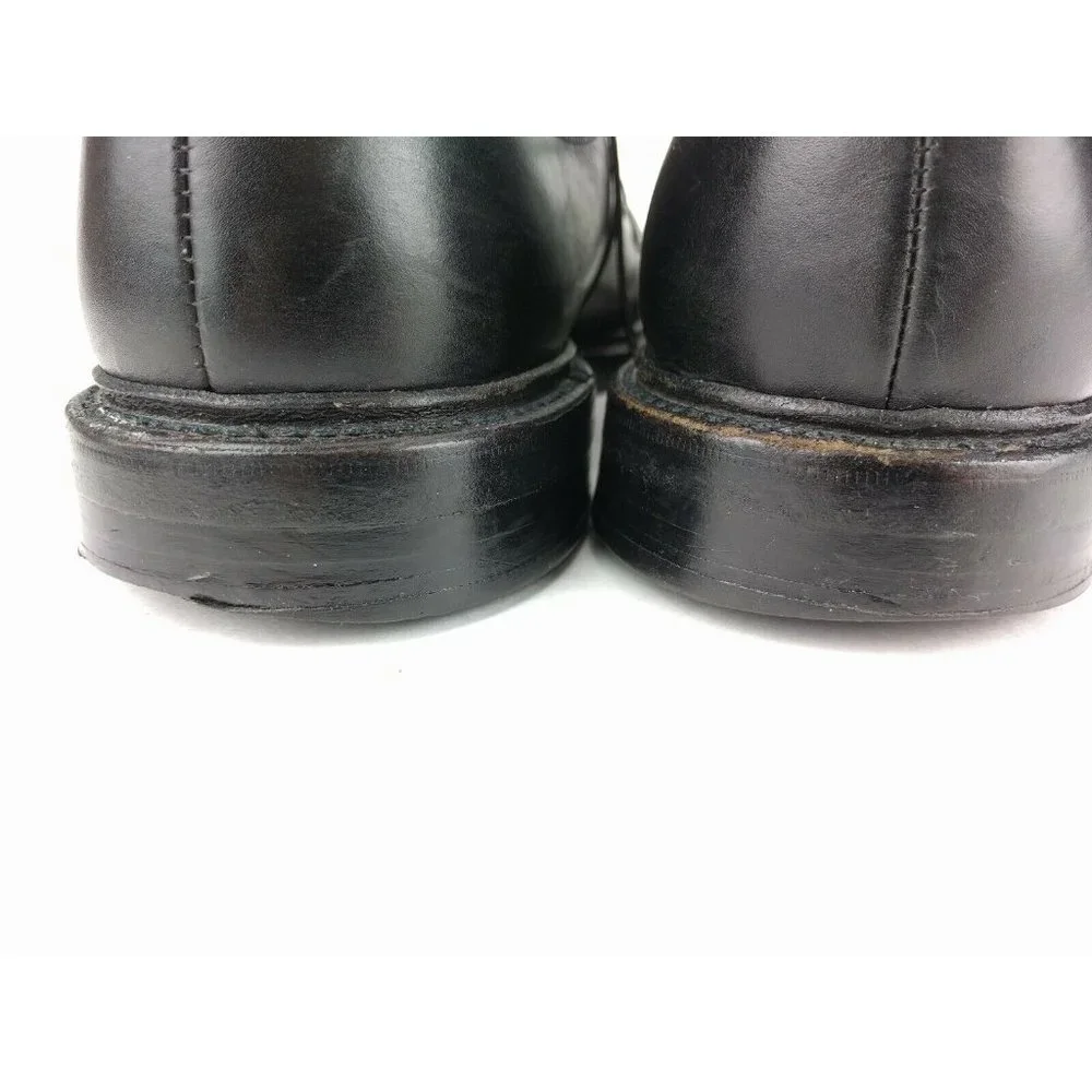 Mens ALLEN EDMONDS Oxford HILLCREST BLACK Leather Shoes Size 10 D Made In USA